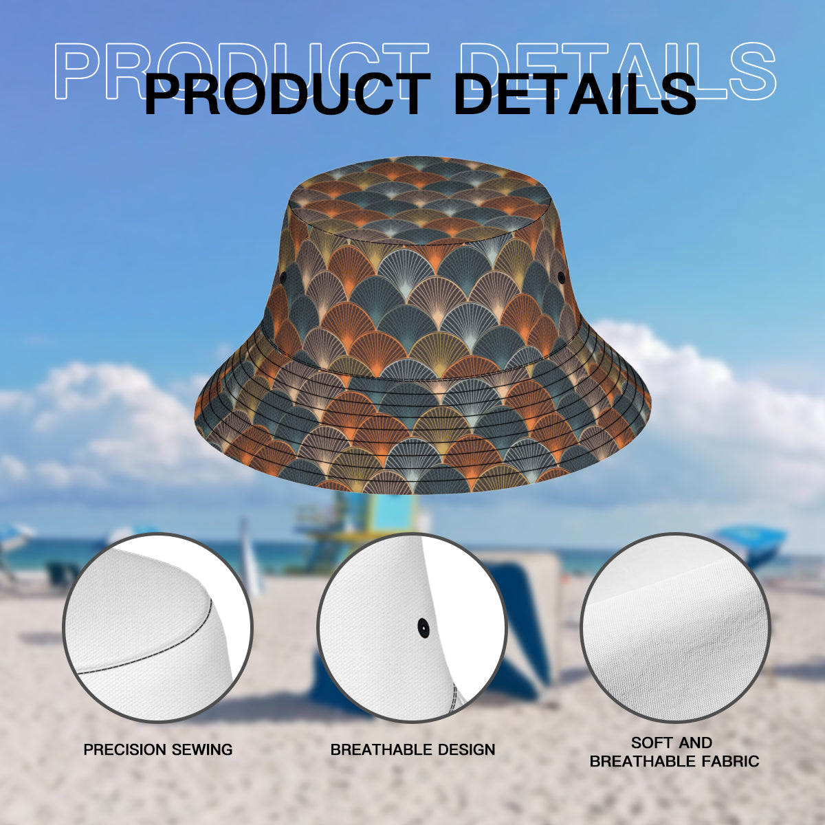 Abstract Pattern Fisherman Hat