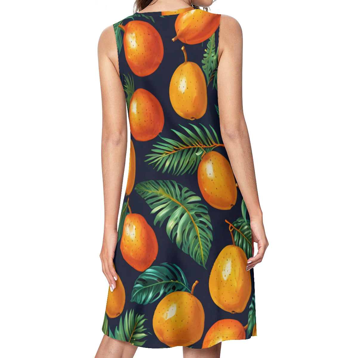 Tropical Mangoes Pattern Women's Casual Dress