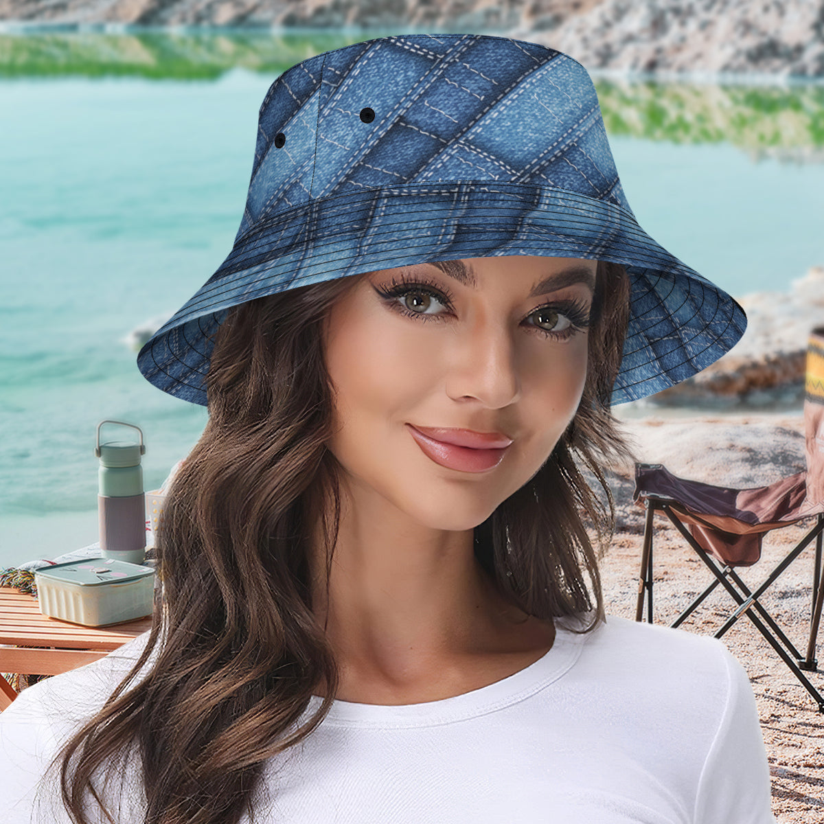 Denim Design Fisherman Hat