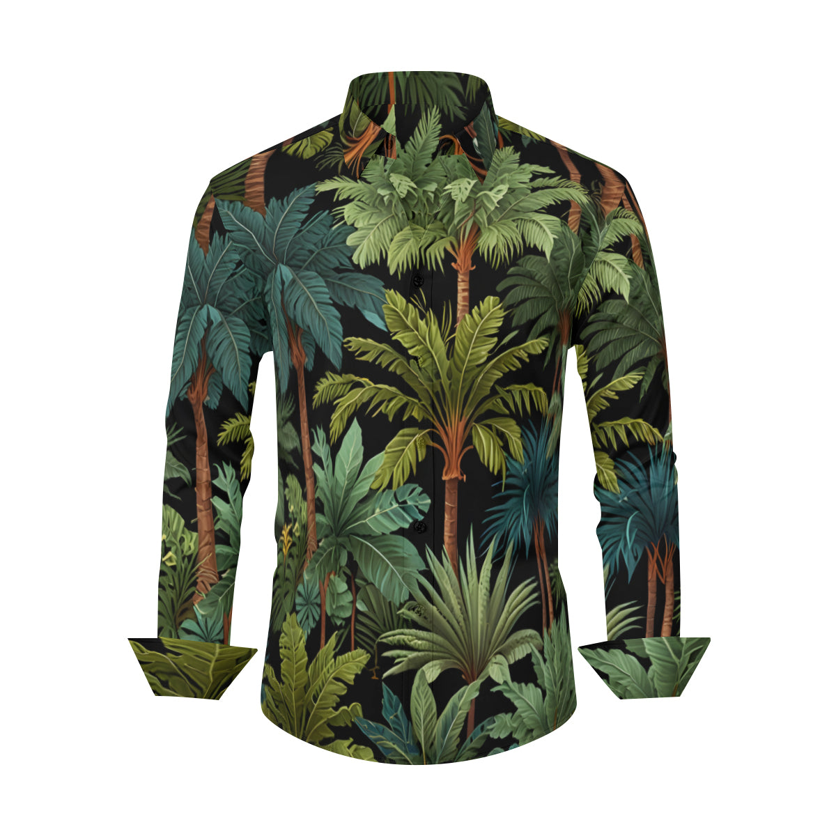 Tropical Trees Men's Classic Long-Sleeved Shirt