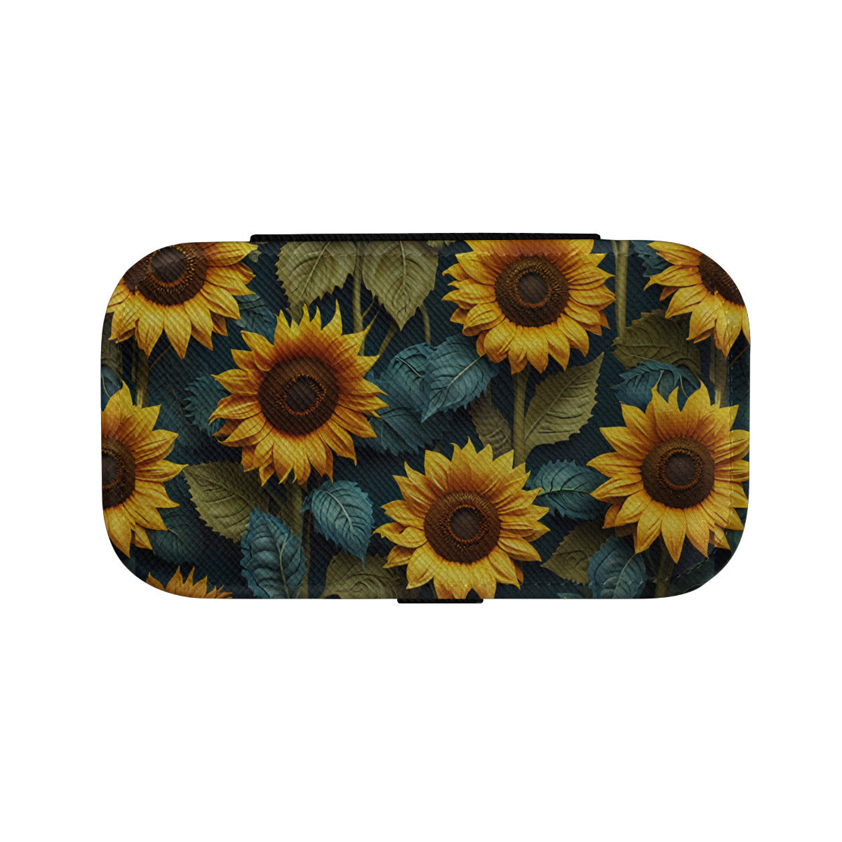 Sunflower Pattern Personalized Portable Jewelry Box
