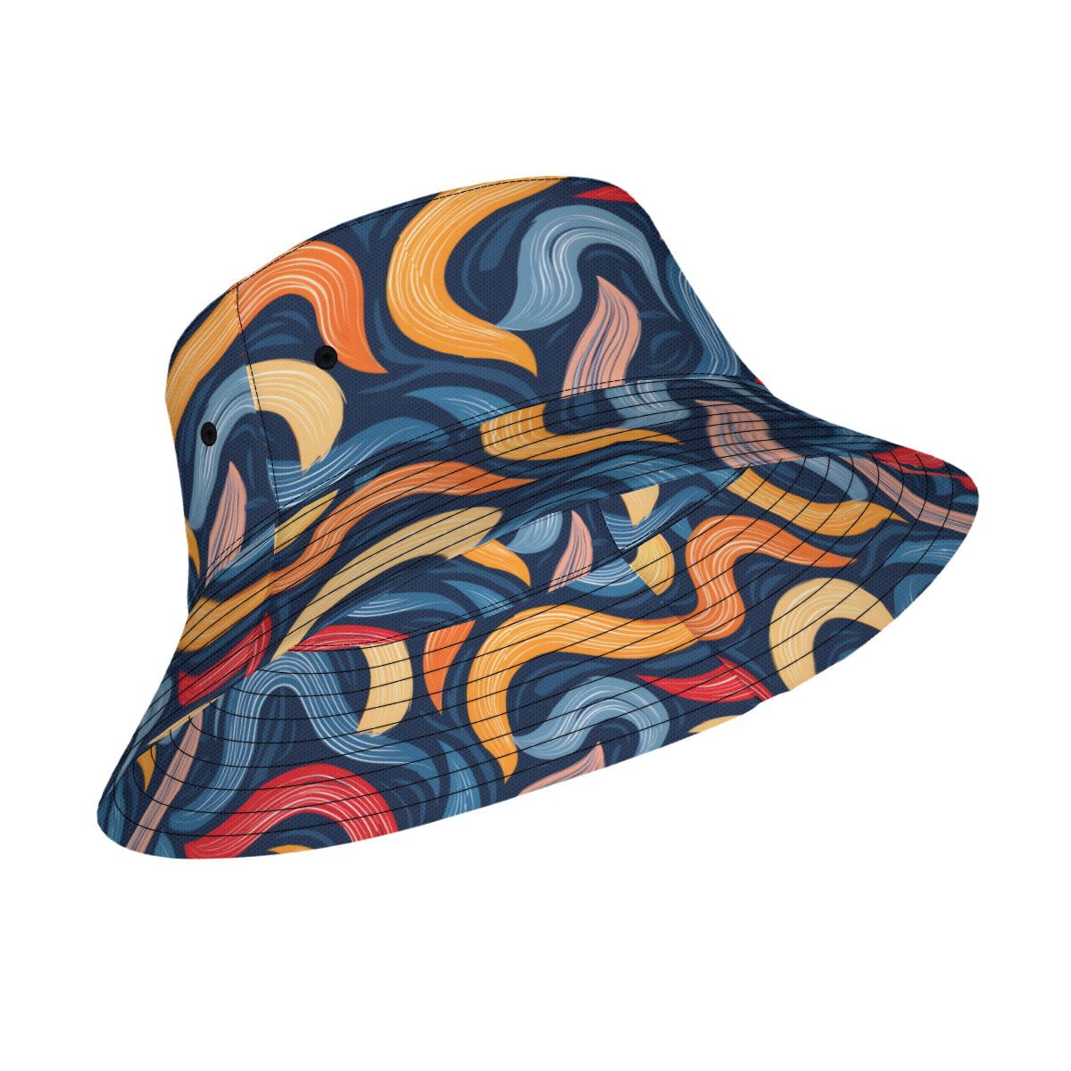 Abstract Pattern Swirl Fisherman Hat