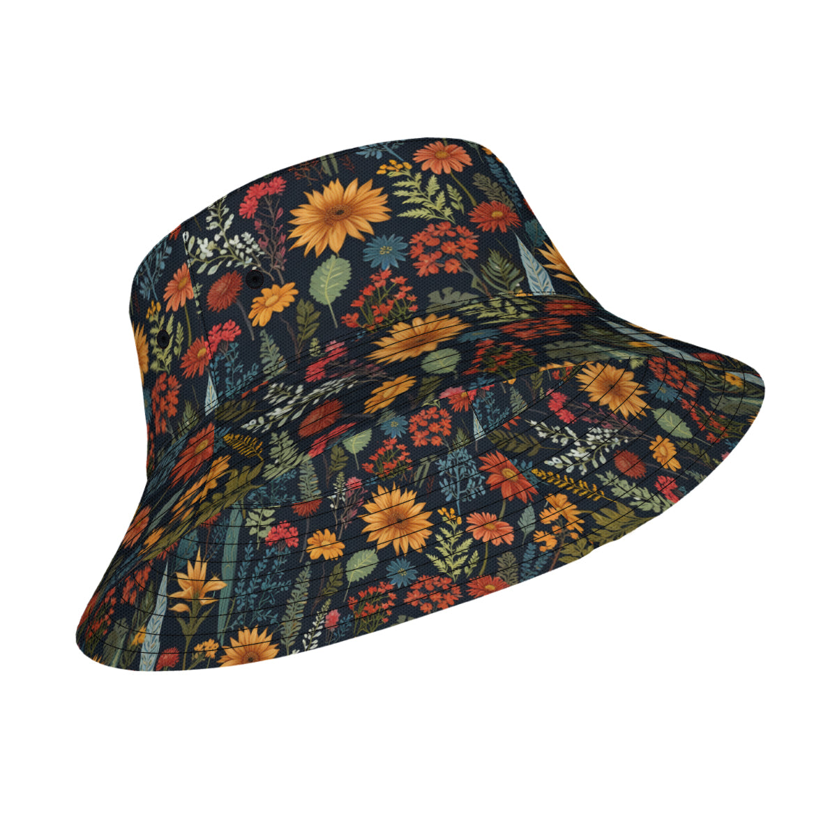 Botanical Plants Double-Sided Unisex Polyester Bucket Hat