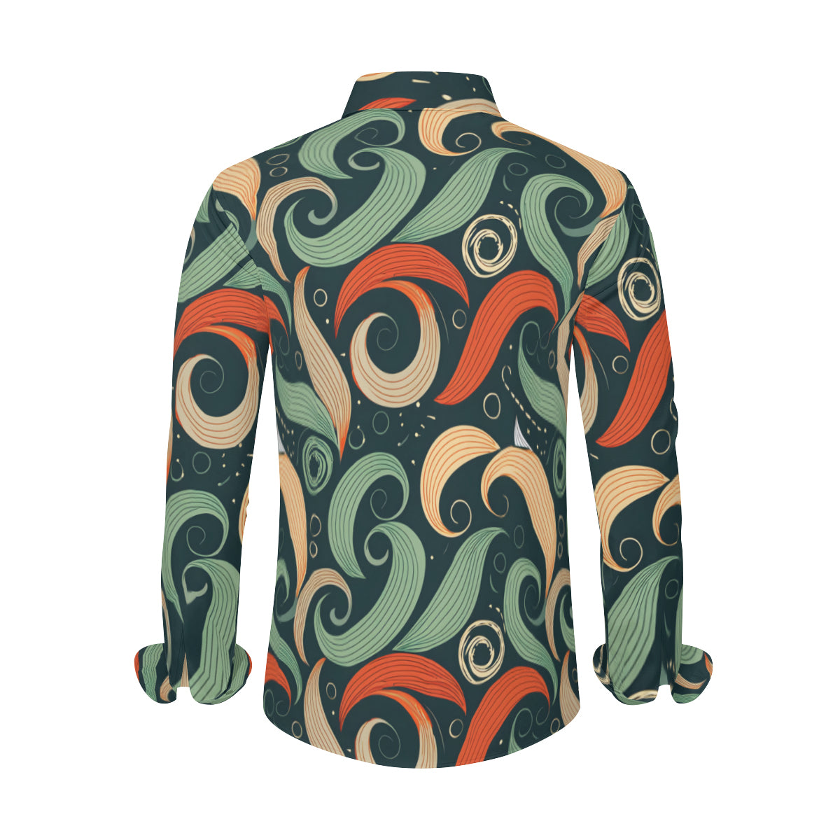Abstract Pattern Men's Classic Long-Sleeved Shirt