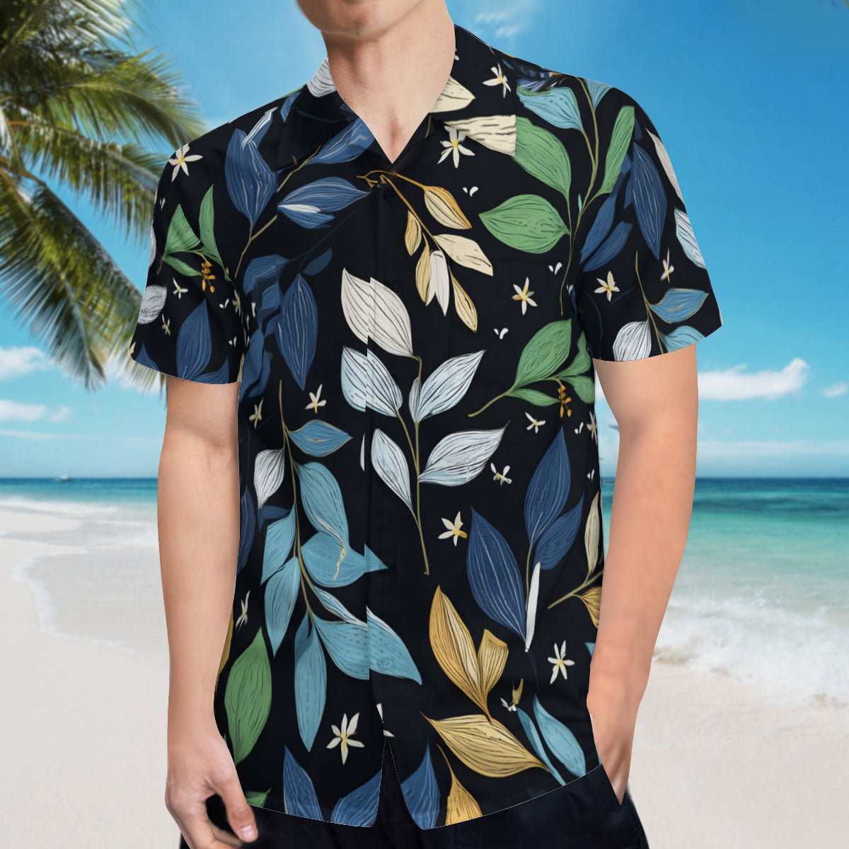 Elegant Leaves Hawaiian Shirt