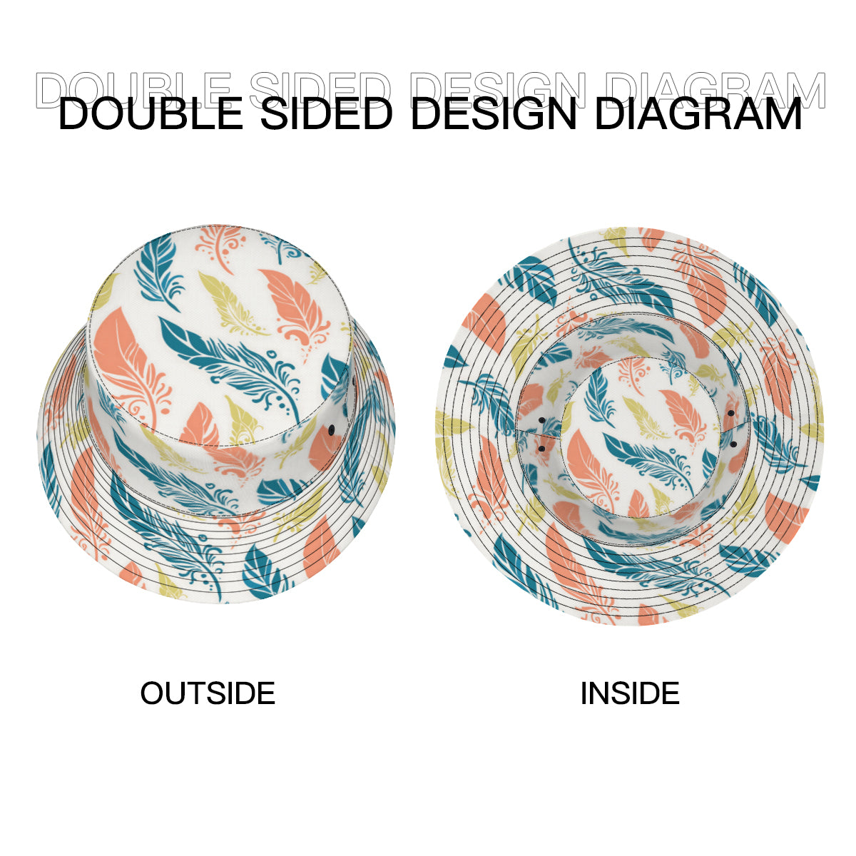 Abstract Floral Fisherman Hat