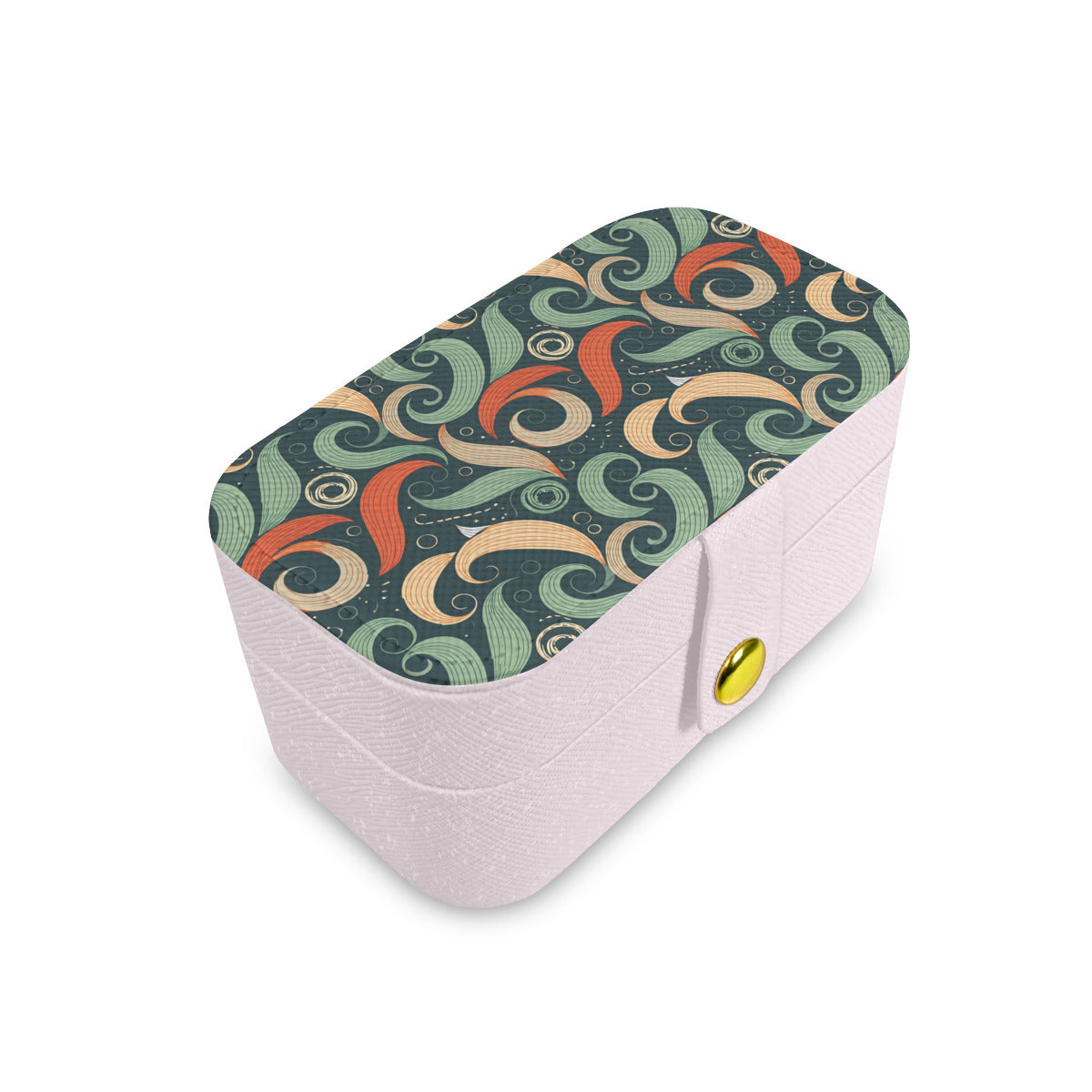Abstract Pattern Personalized Portable Jewelry Box