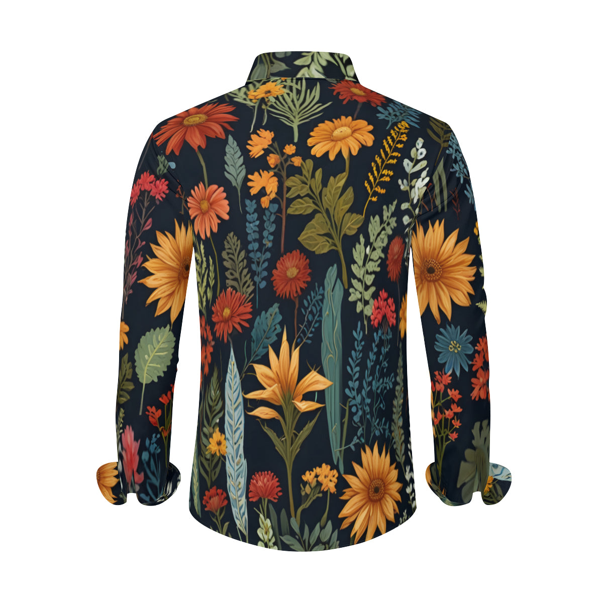 Botanical Plants Men's Classic Long-Sleeved Shirt