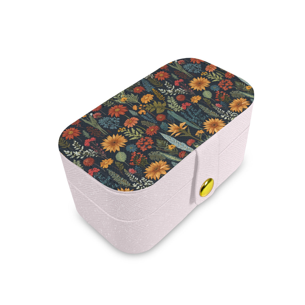 Botanical Plants Personalized Portable Jewelry Box