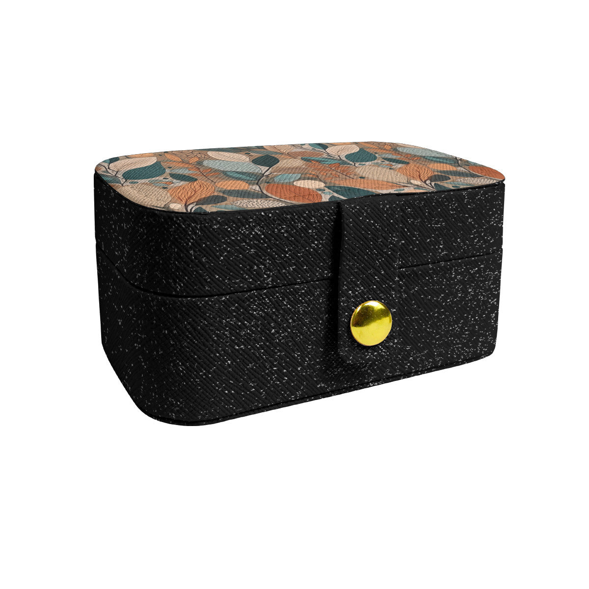 Floral Pattern Personalized Portable Jewelry Box