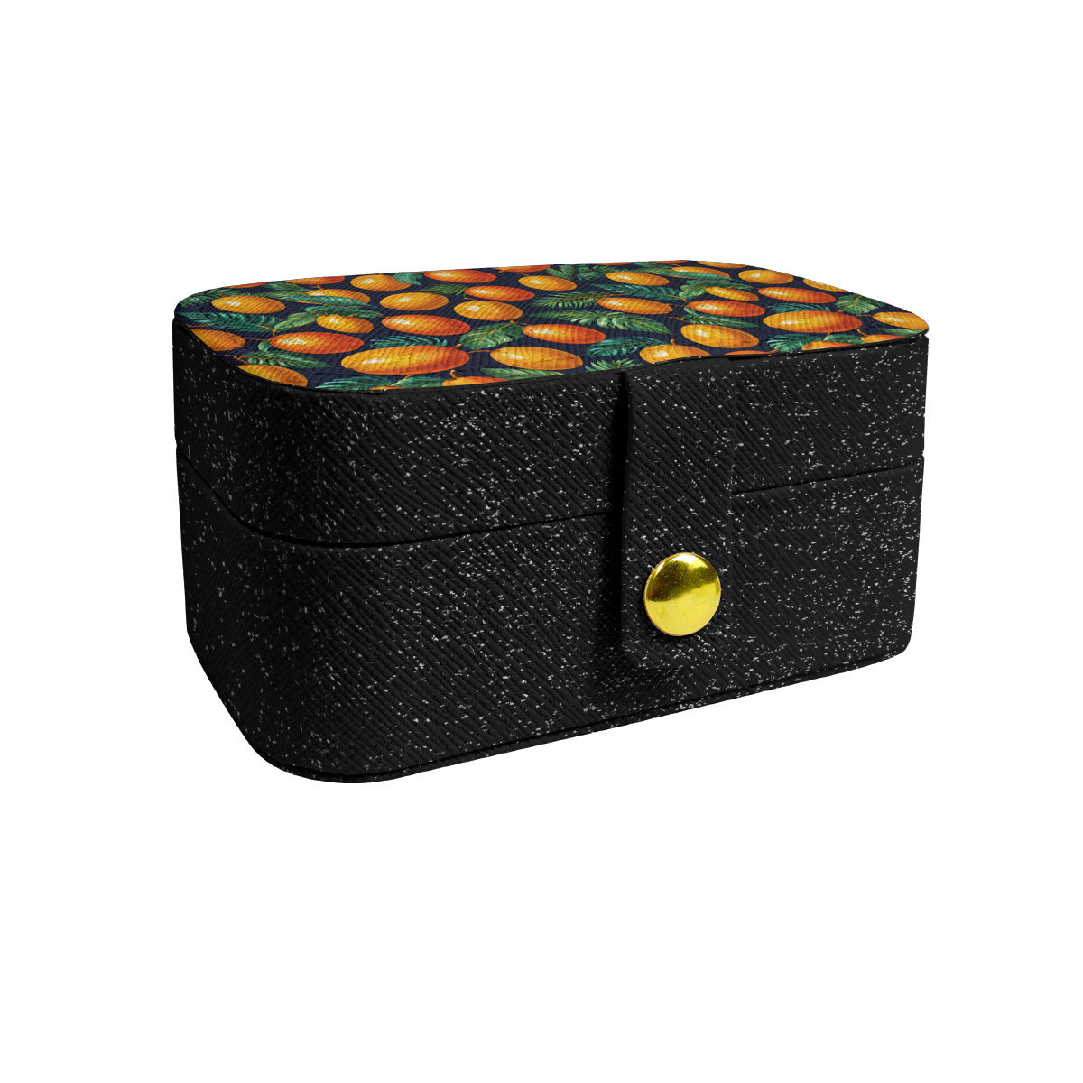 Tropical Mangoes Pattern Personalized Portable Jewelry Box