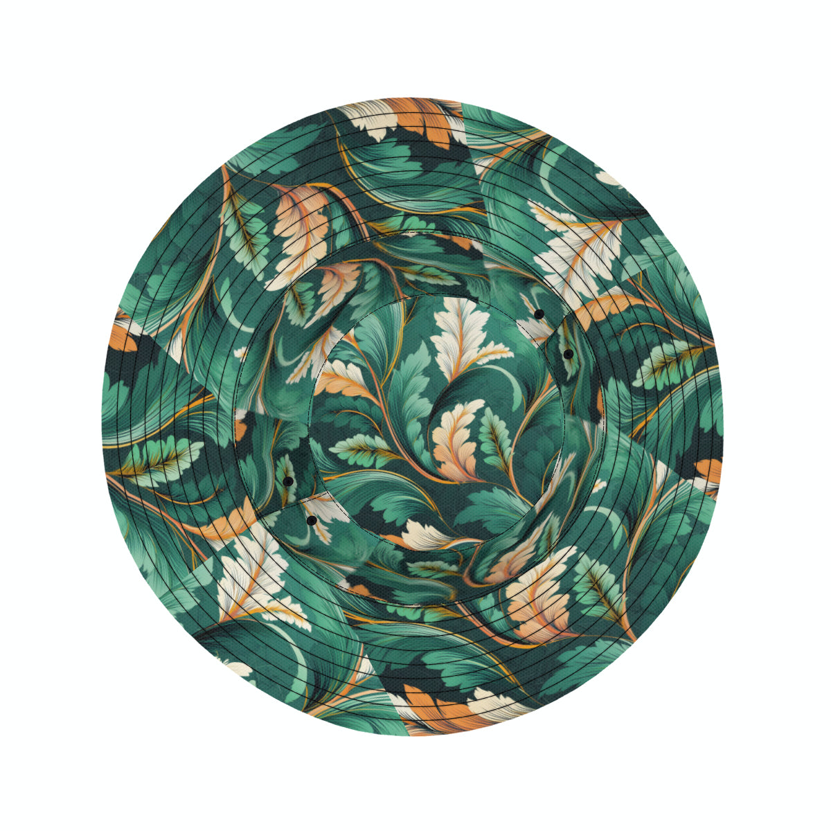 Green Leaves Fisherman Hat