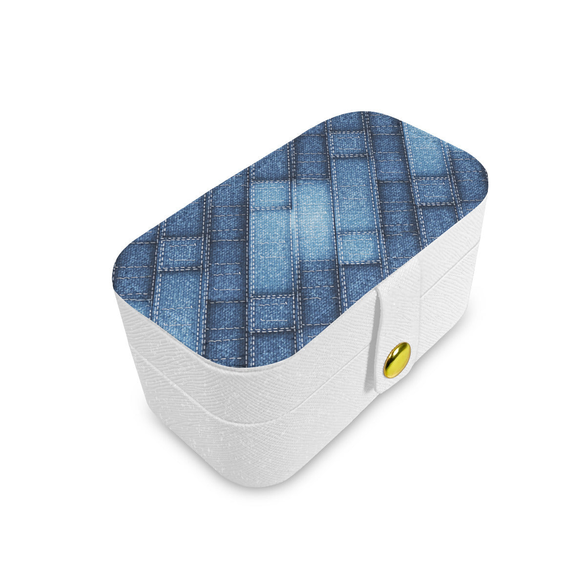Denim Design Personalized Portable Jewelry Box