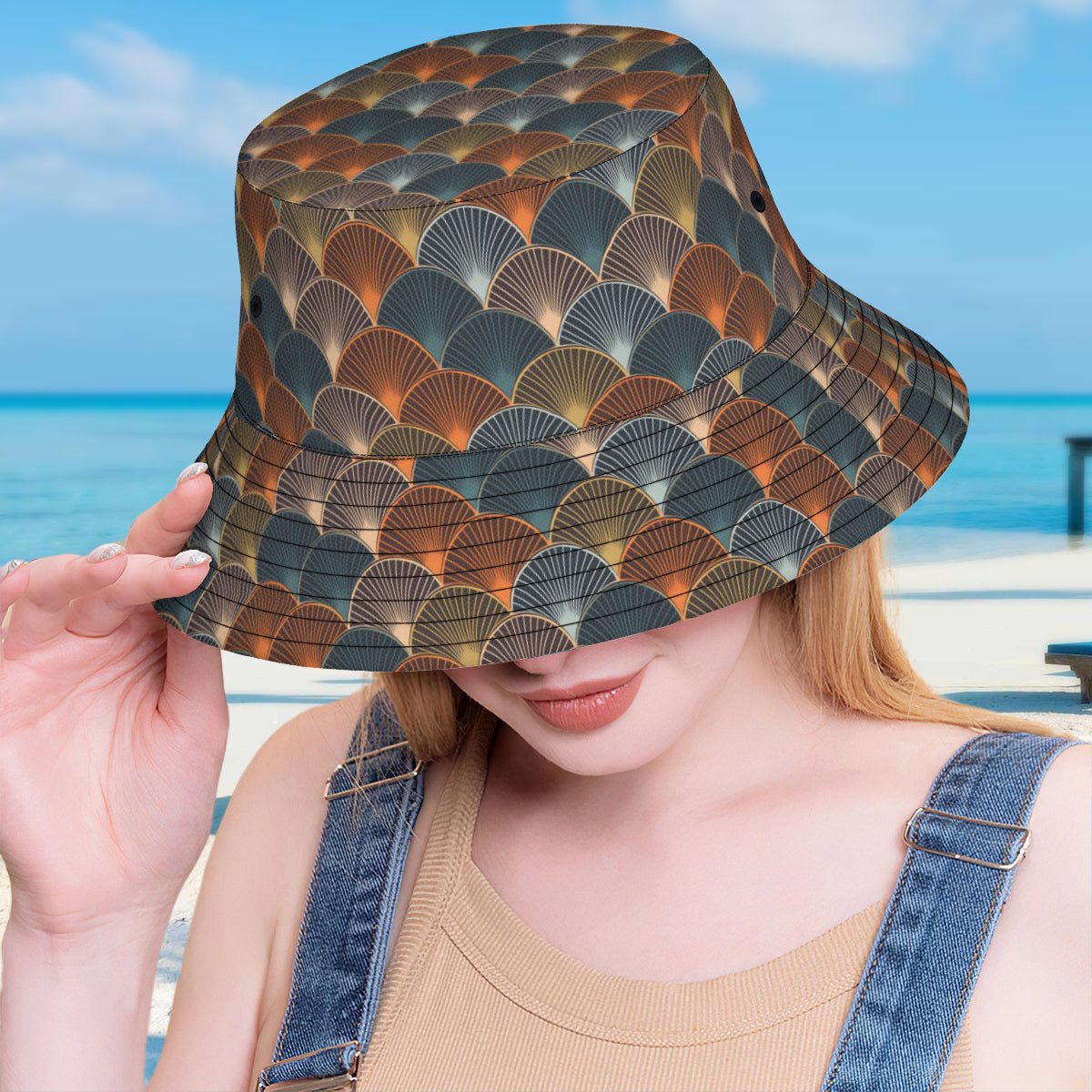 Abstract Pattern Fisherman Hat
