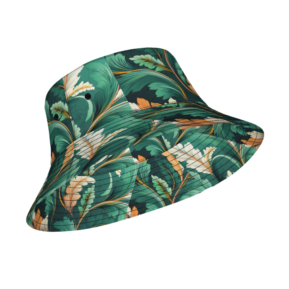 Green Leaves Fisherman Hat