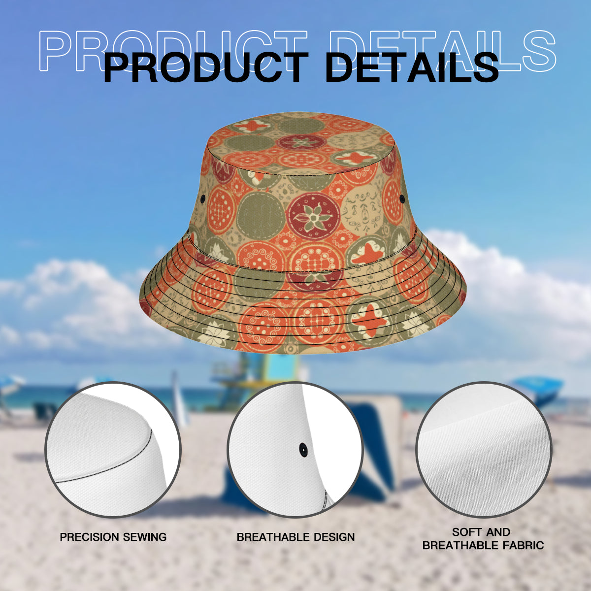 Abstract Pattern Fisherman Hat