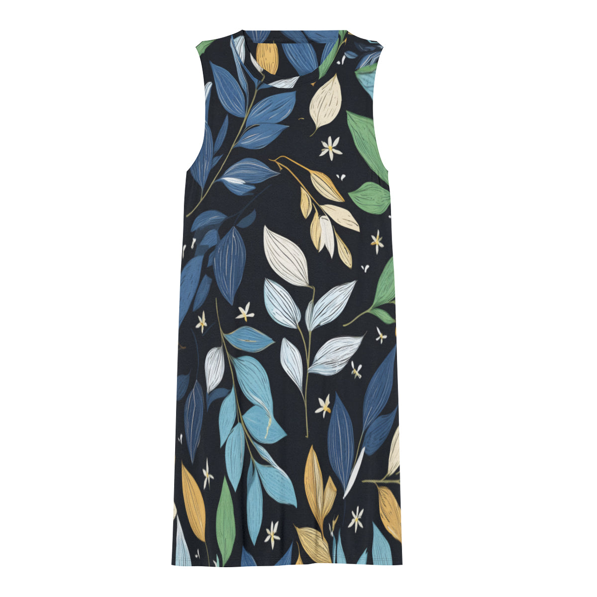 Elegant Leaves Women's Casual Dress