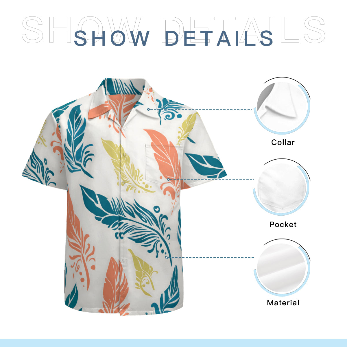 Abstract Floral Hawaiian Shirt