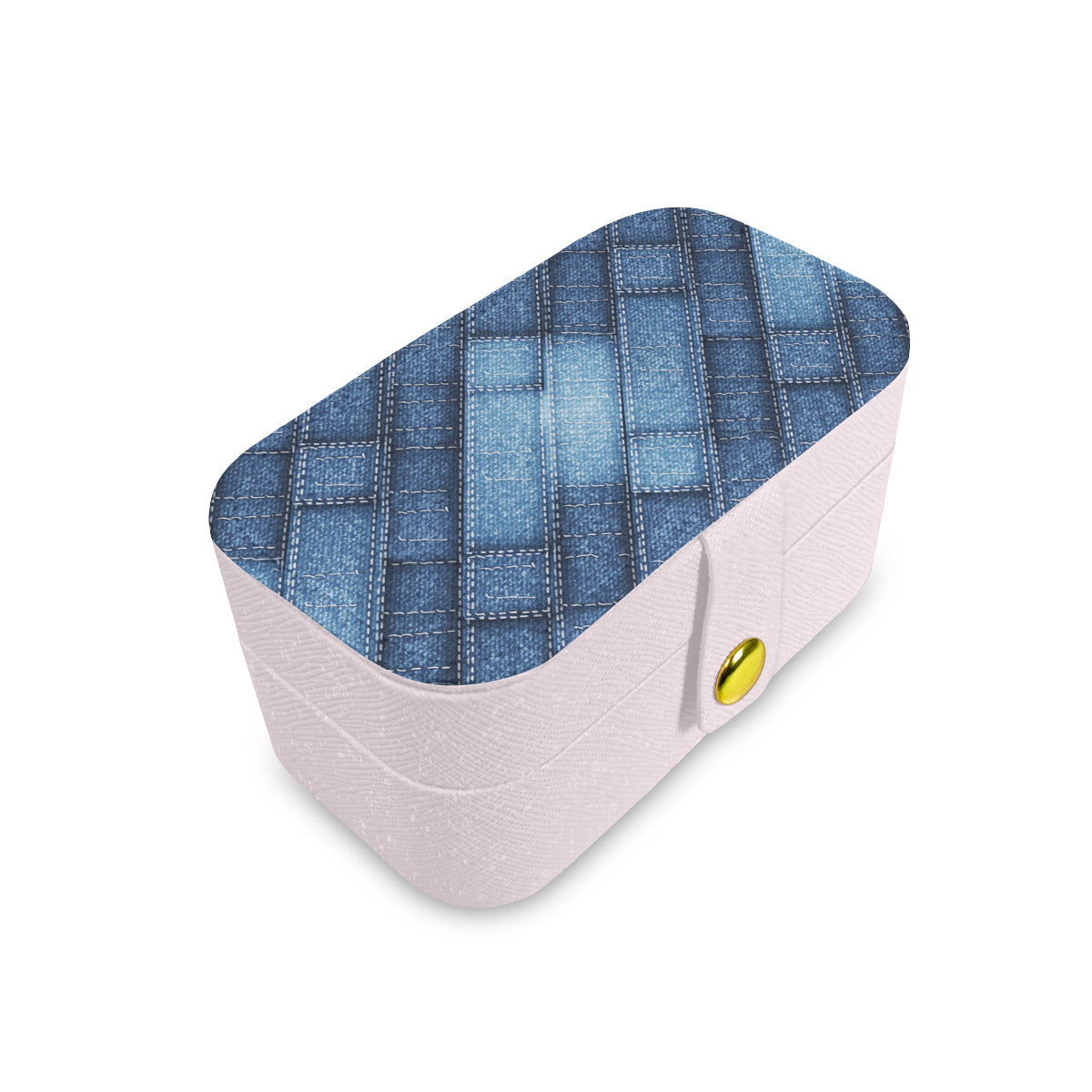 Denim Design Personalized Portable Jewelry Box