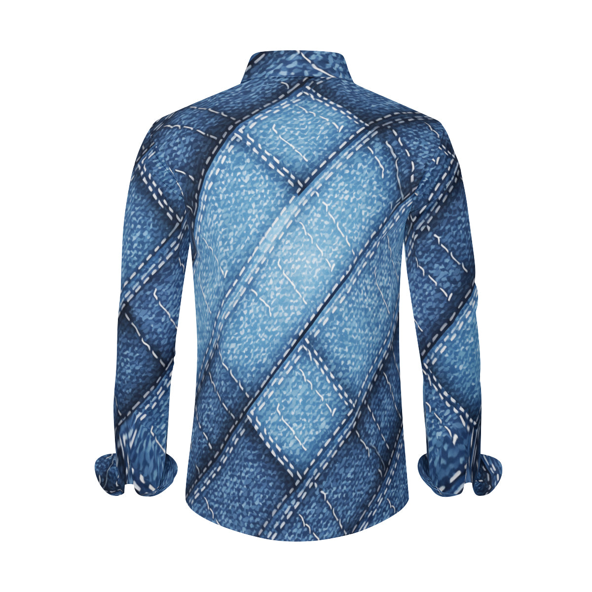 Denim Design Men's Classic Long-Sleeved Shirt