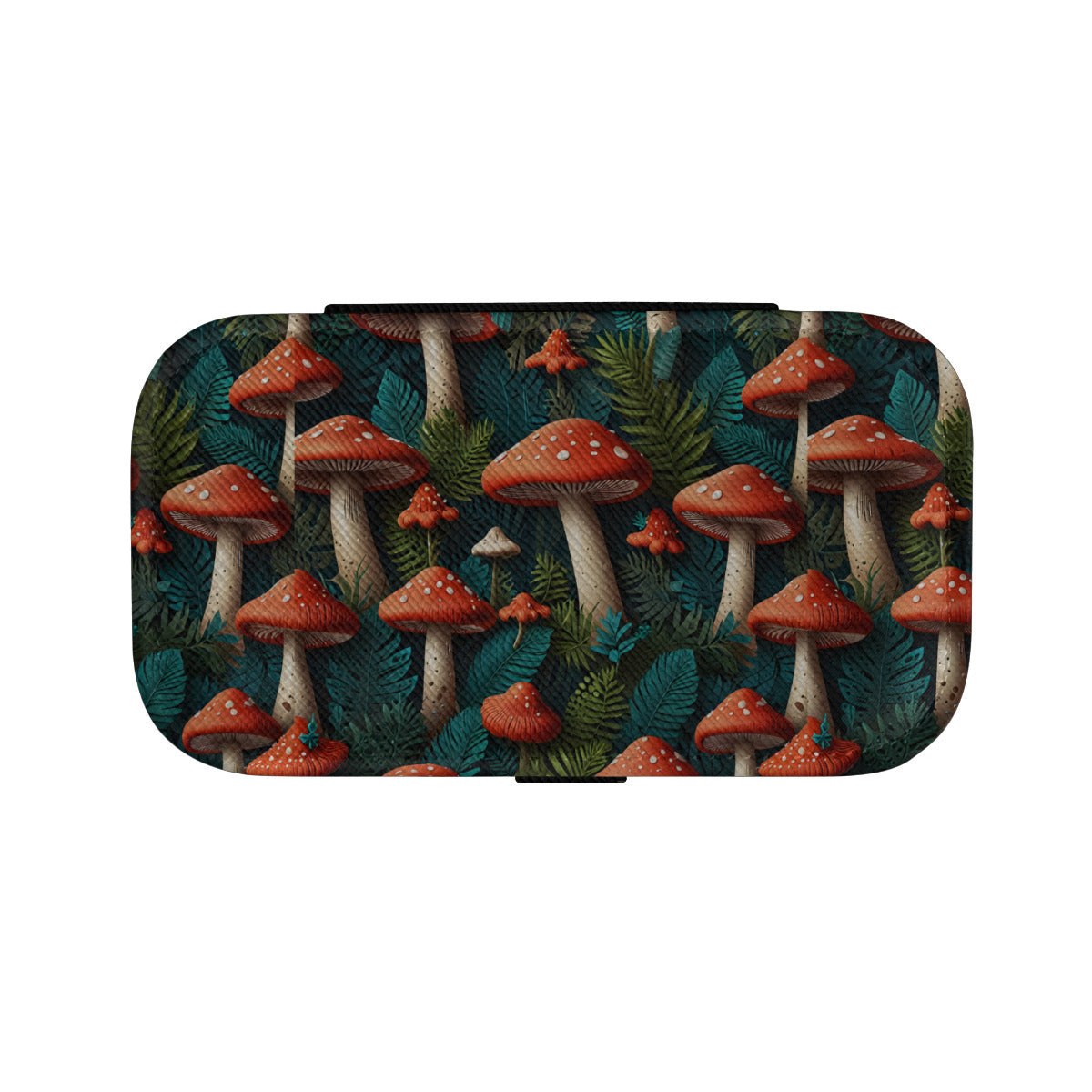 Tropical Mushroom Pattern Personalized Portable Jewelry Box