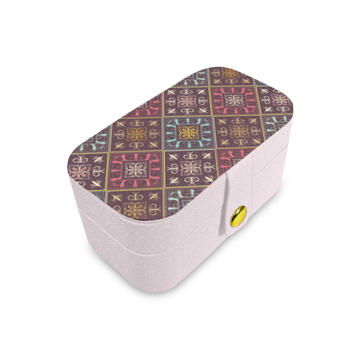 Abstract Pattern Personalized Portable Jewelry Box