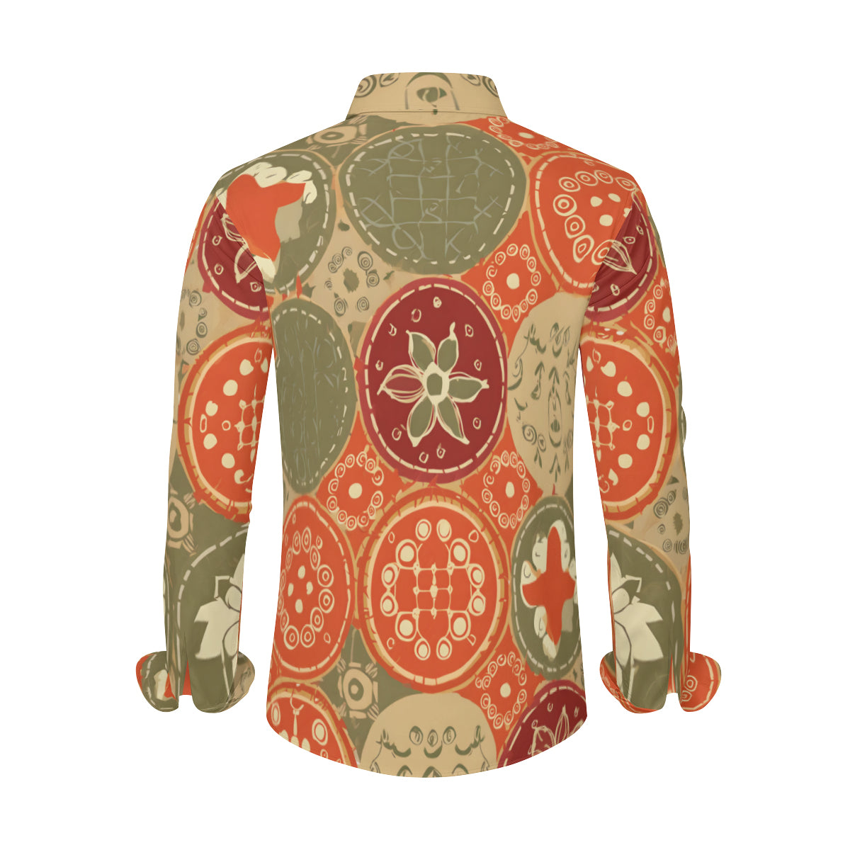 Abstract Pattern Men's Classic Long-Sleeved Shirt