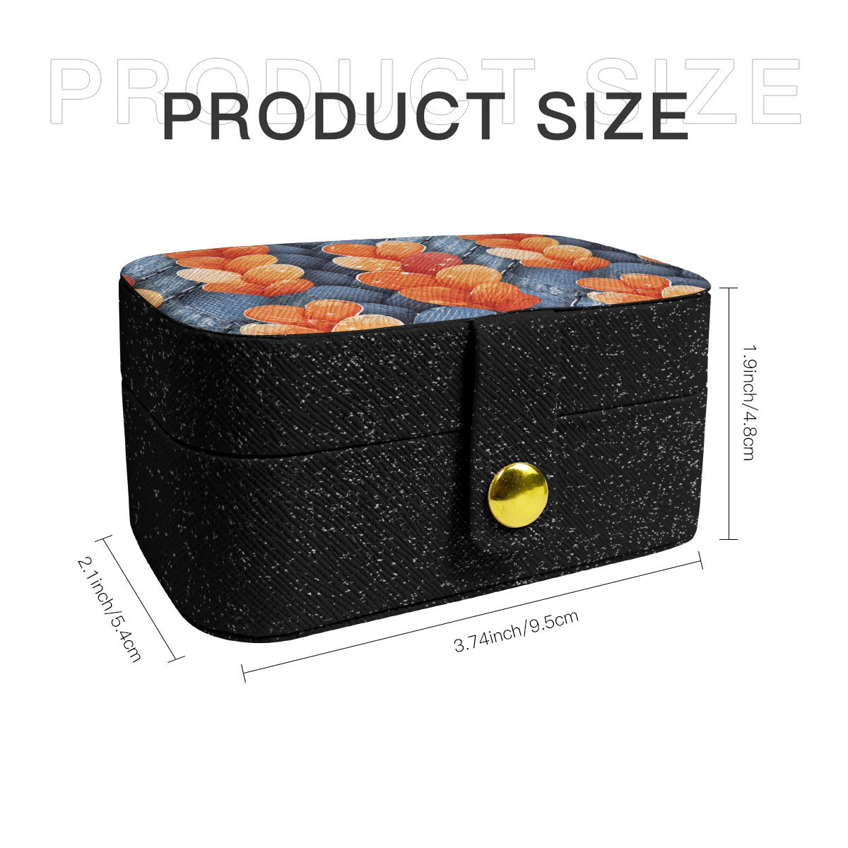 Abstract Personalized Portable Jewelry Box