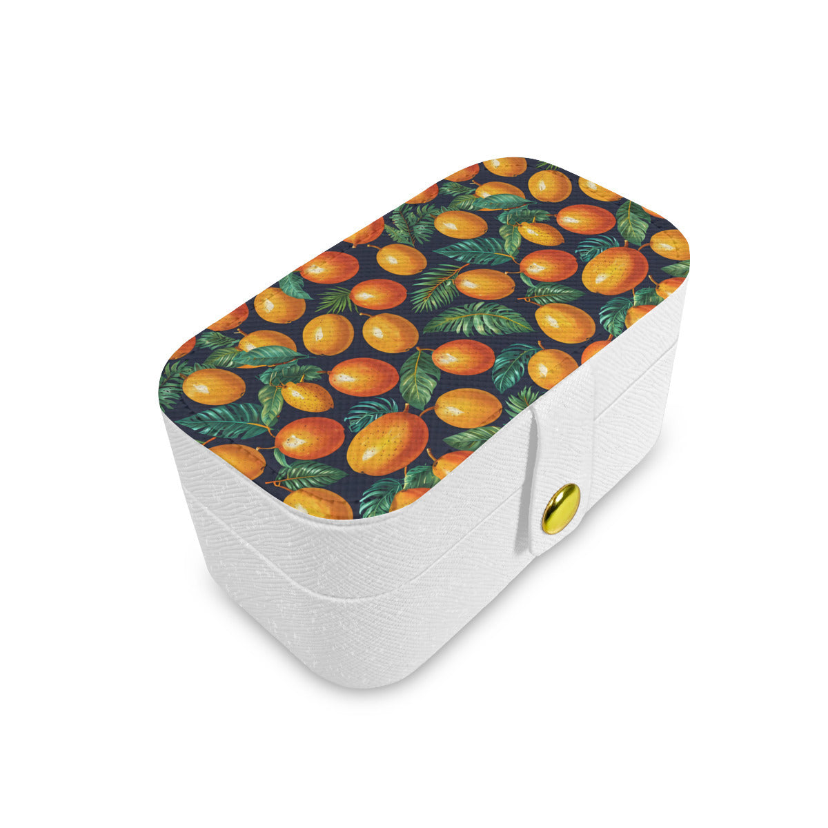 Tropical Mangoes Pattern Personalized Portable Jewelry Box
