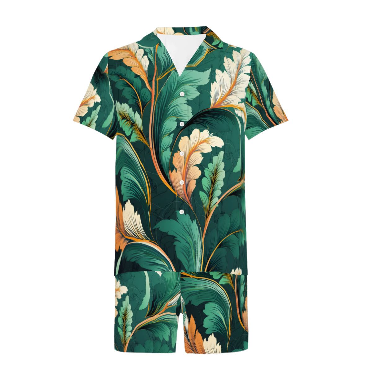 Greenleaves Man's Shirt And Short Set