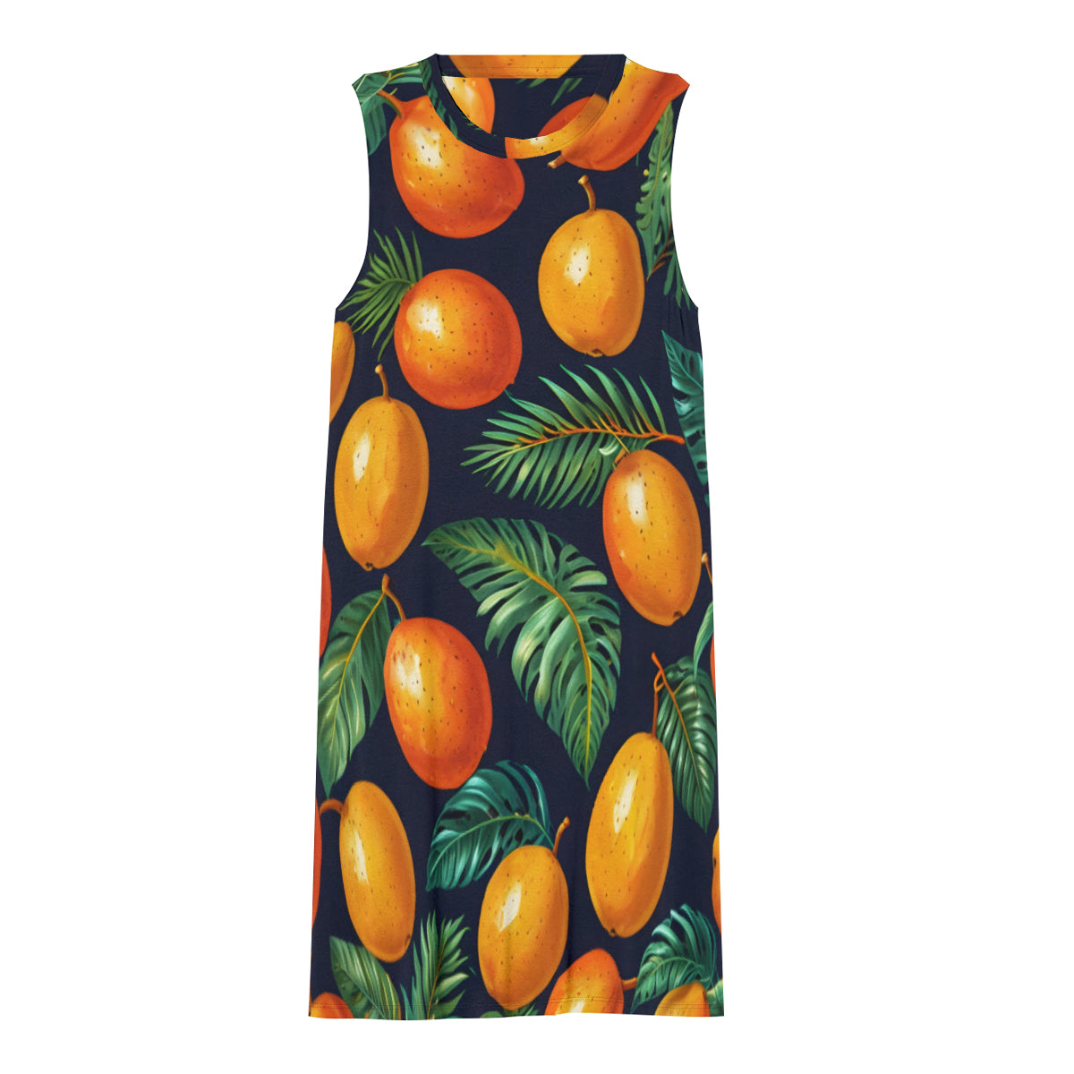 Tropical Mangoes Pattern Women's Casual Dress