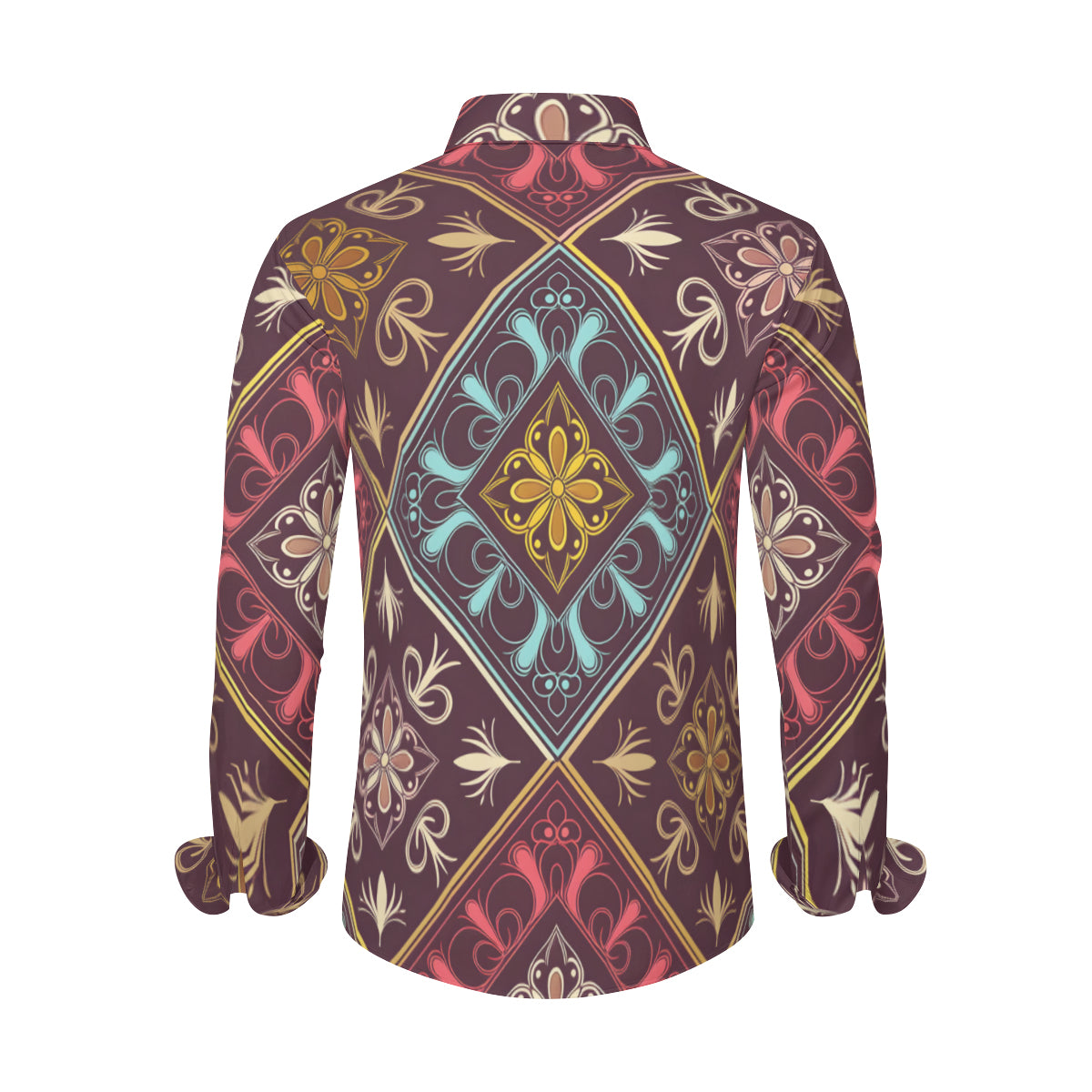 Abstract Pattern Men's Classic Long-Sleeved Shirt
