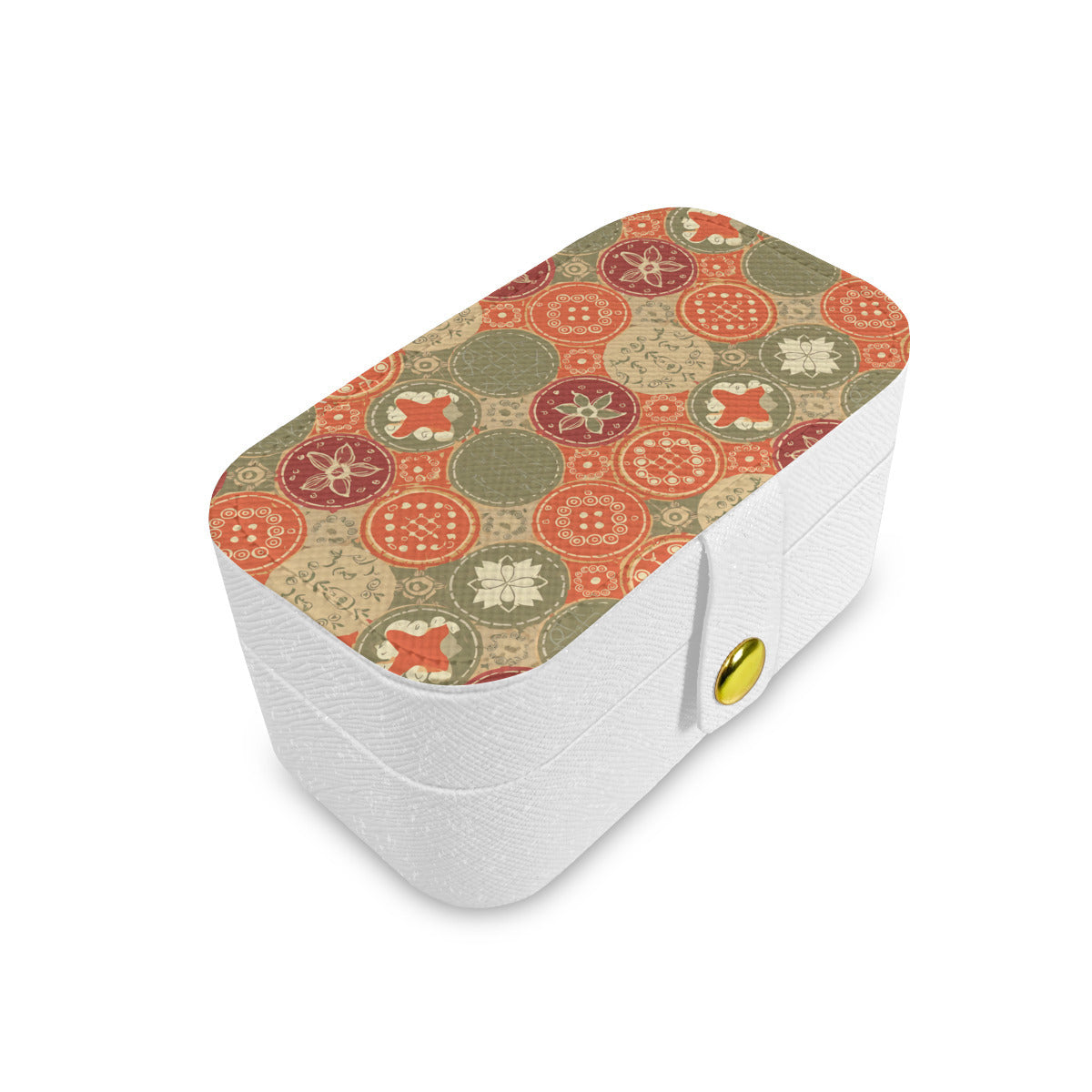 Abstract Pattern Personalized Portable Jewelry Box