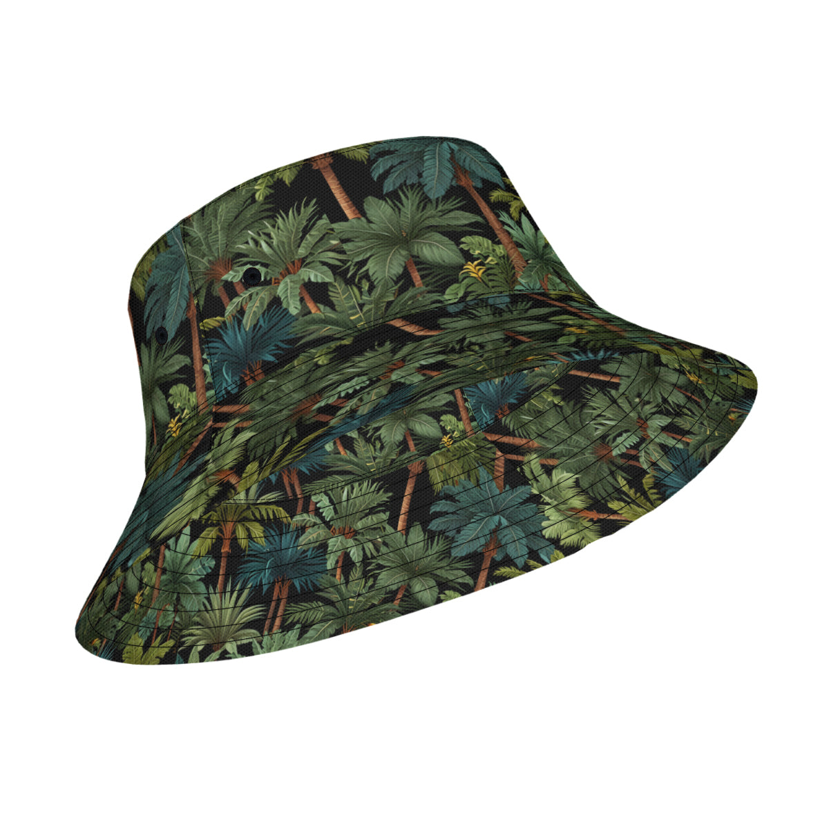 Tropical Trees Double-Sided Unisex Polyester Bucket Hat