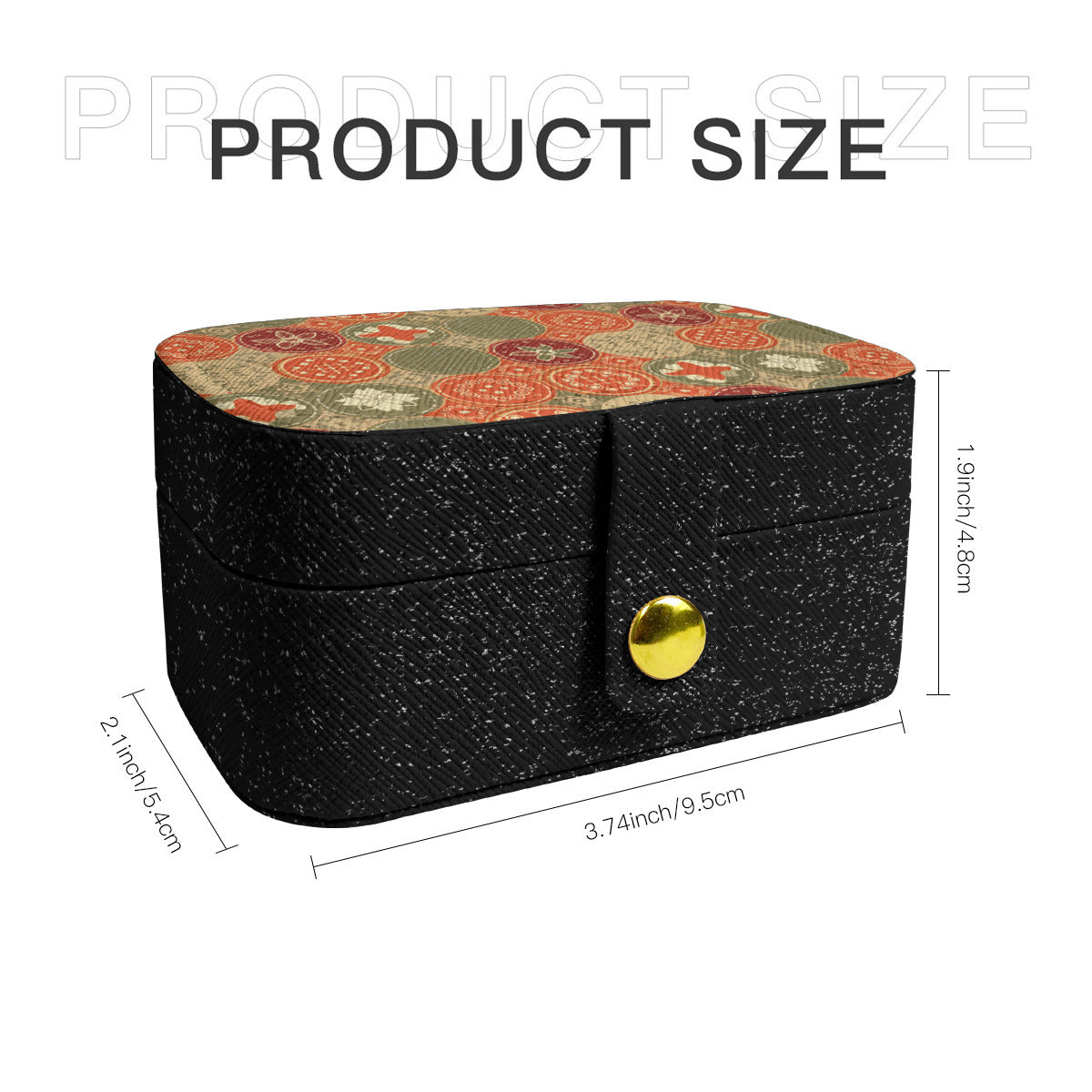 Abstract Pattern Personalized Portable Jewelry Box