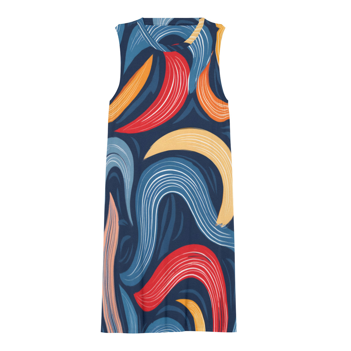 Abstract Pattern Swirl Women's Casual Dress