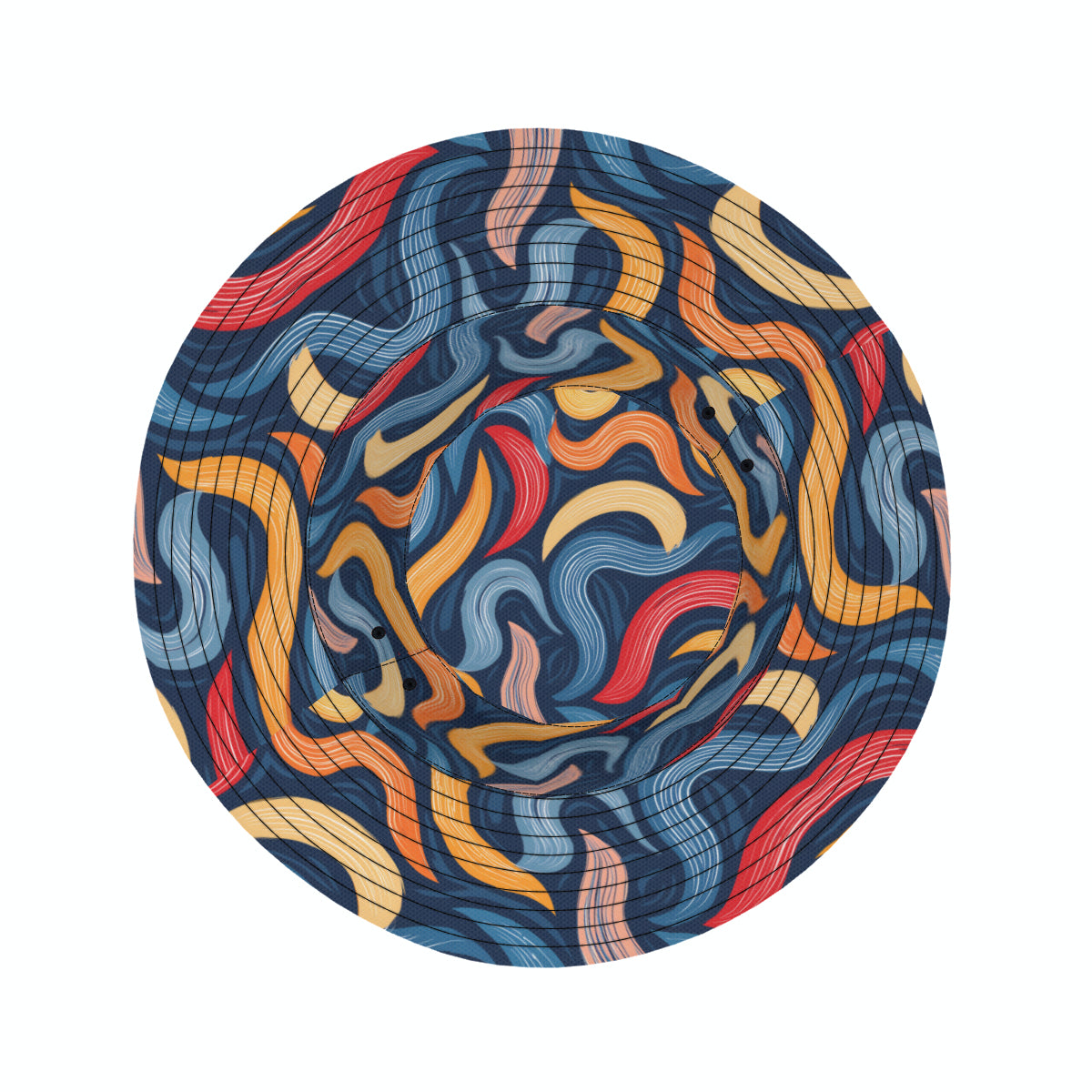 Abstract Pattern Swirl Fisherman Hat