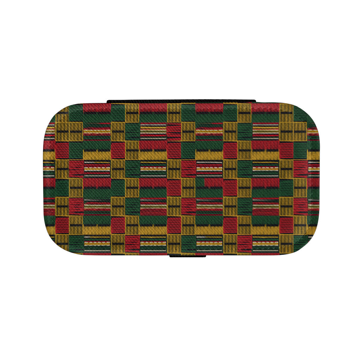 Kente Pattern Personalized Portable Jewelry Box