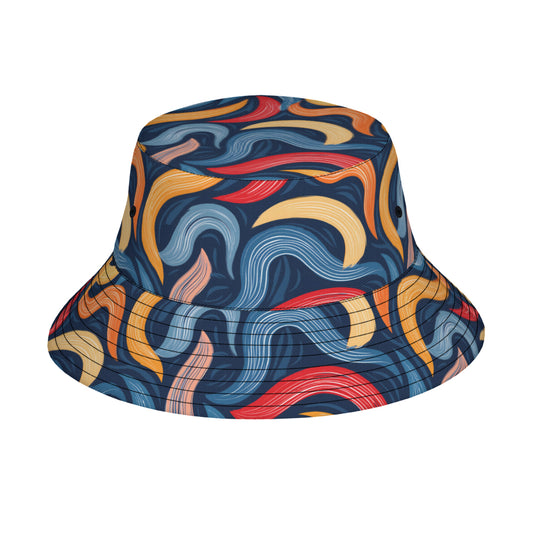 Abstract Pattern Swirl Fisherman Hat