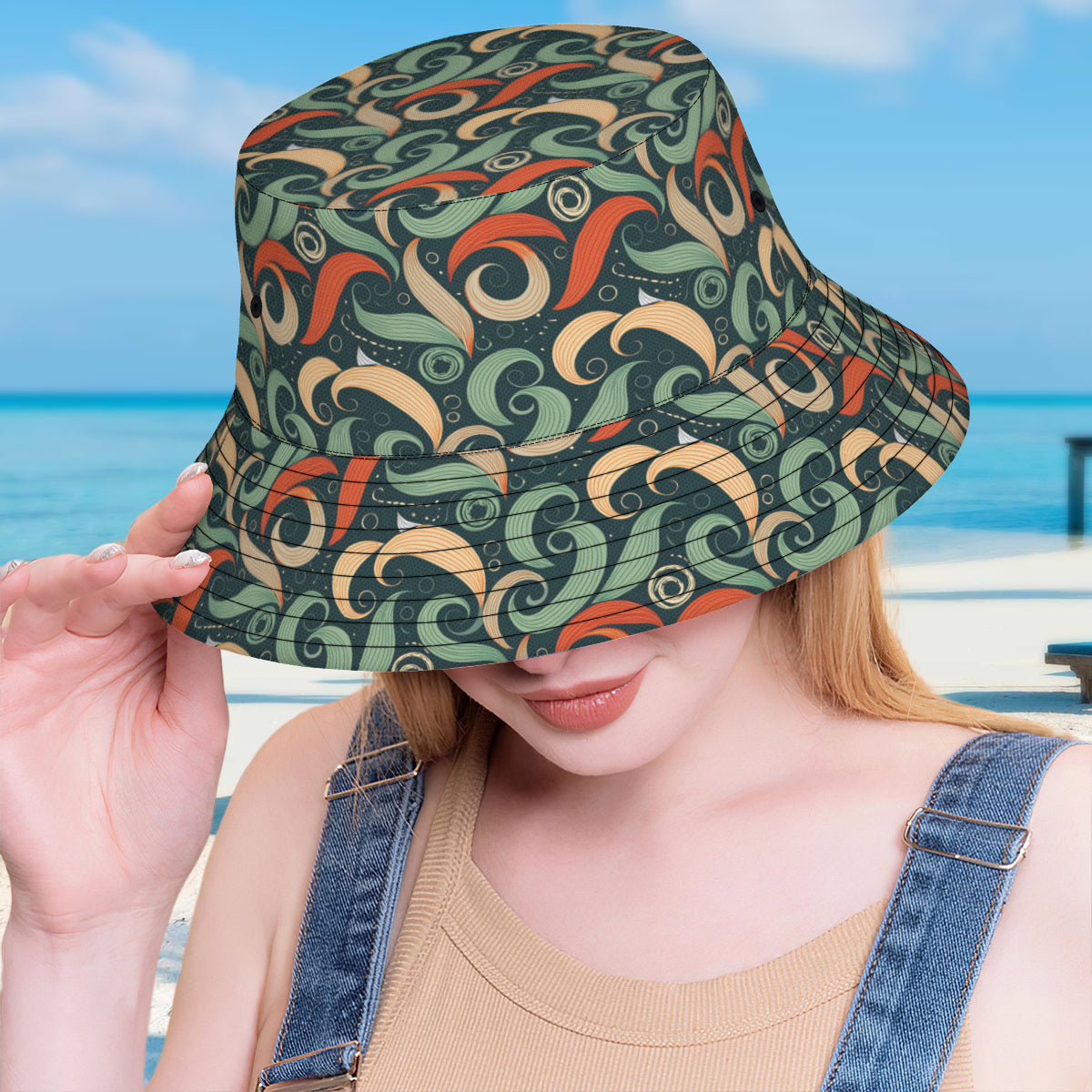 Abstract Pattern Fisherman Hat