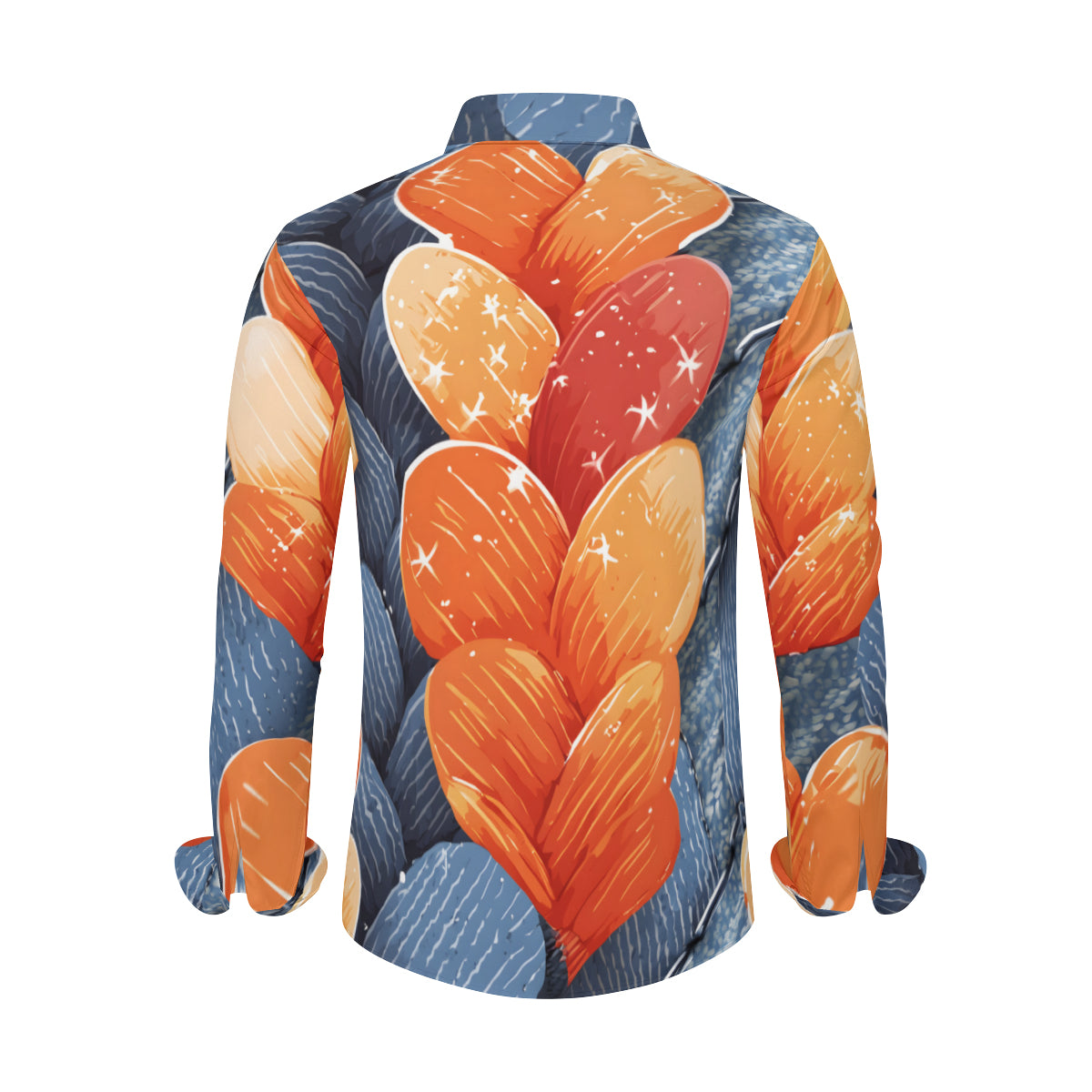 Abstract Men's Classic Long-Sleeved Shirt