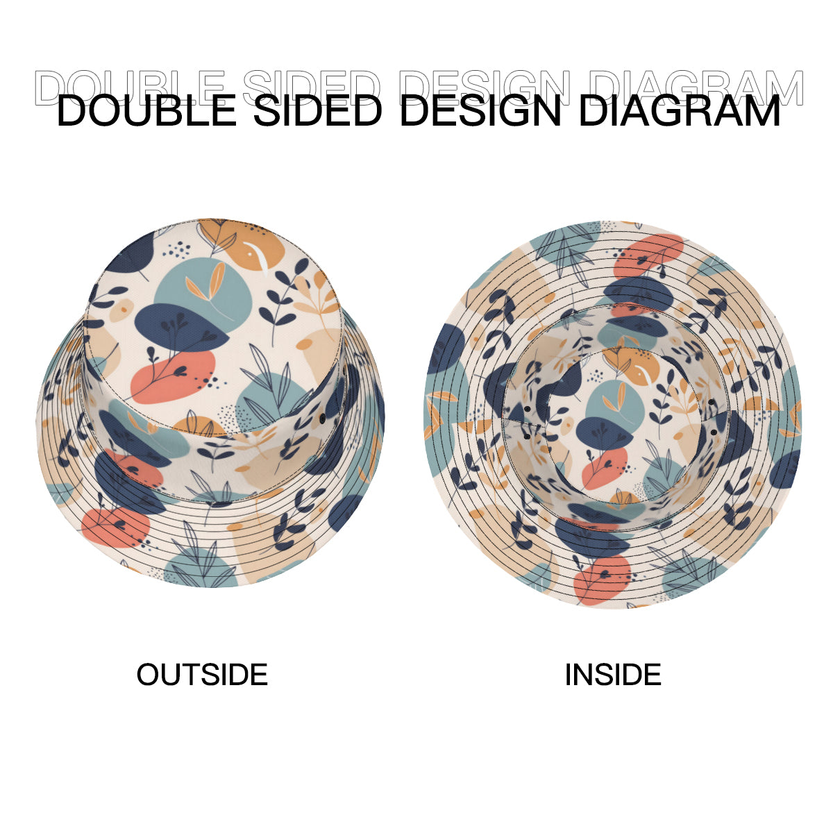 Abstract Floral Fisherman Hat