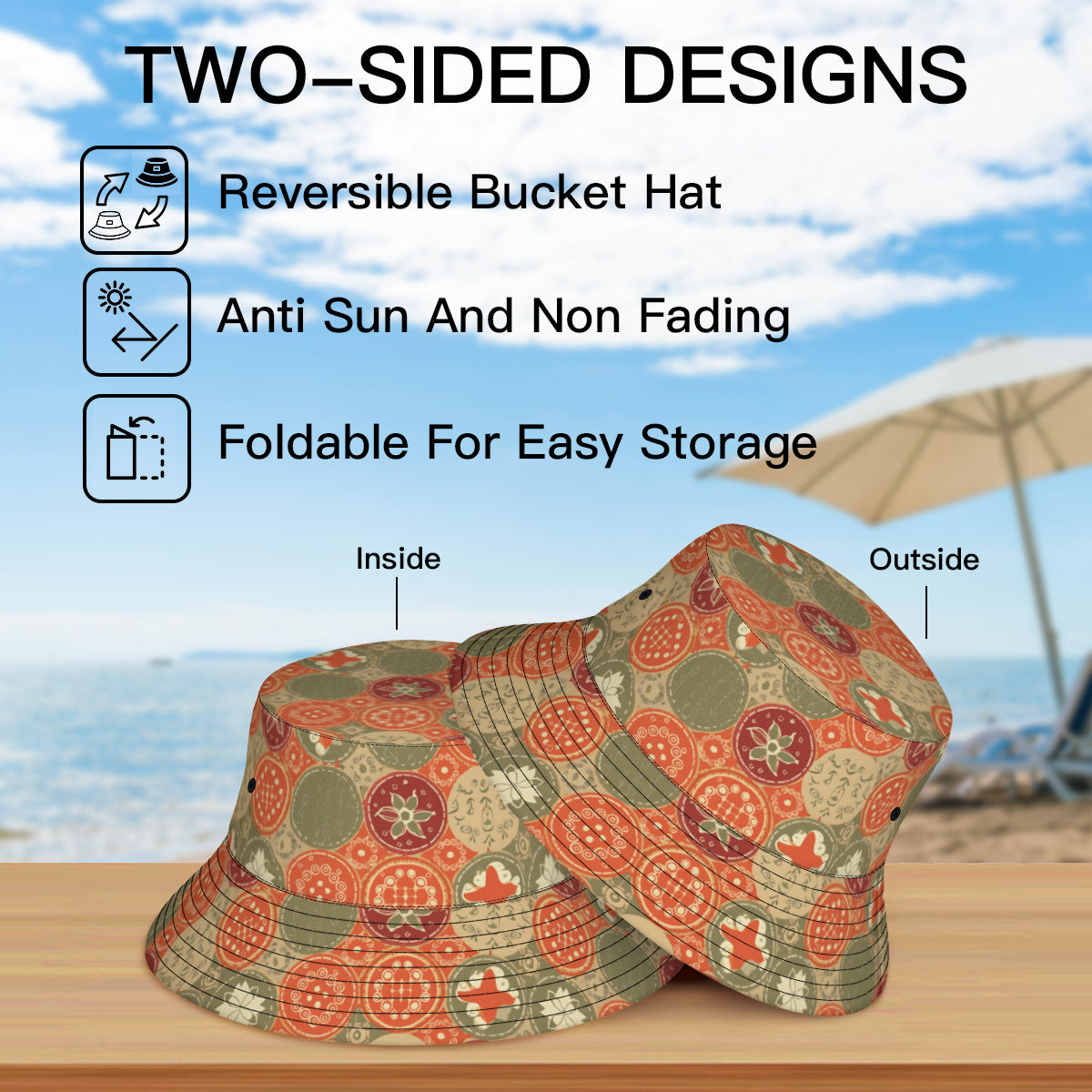 Abstract Pattern Fisherman Hat