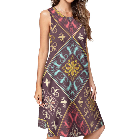 Abstract Pattern Women's Casual Dress