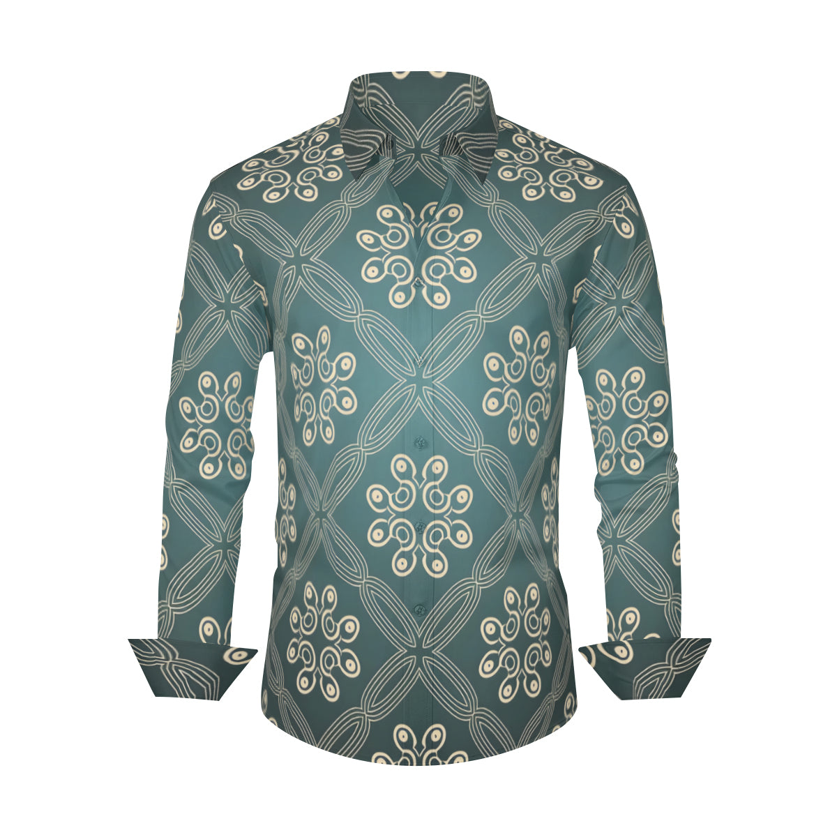 Abstract Pattern Men's Classic Long-Sleeved Shirt