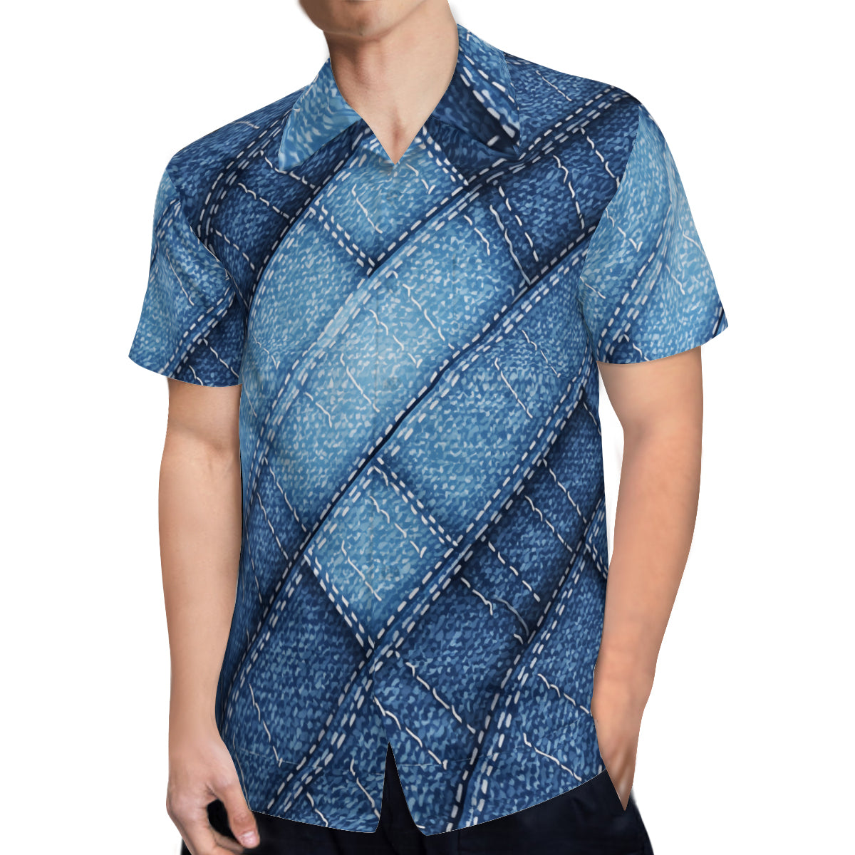 Denim Design Hawaiian Shirt