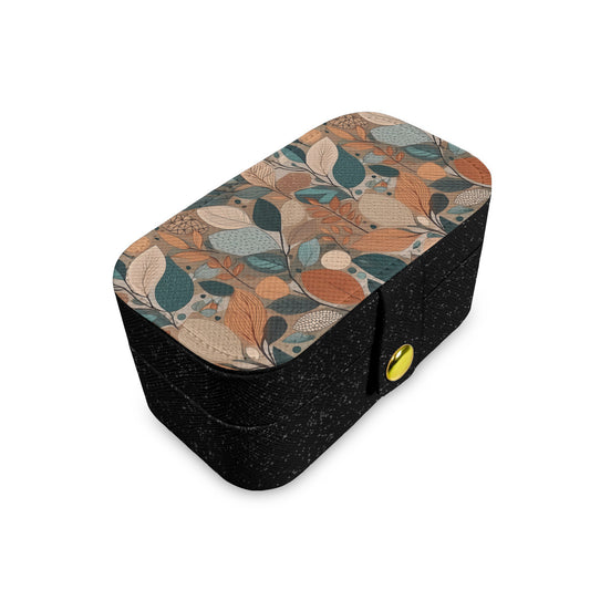 Floral Pattern Personalized Portable Jewelry Box