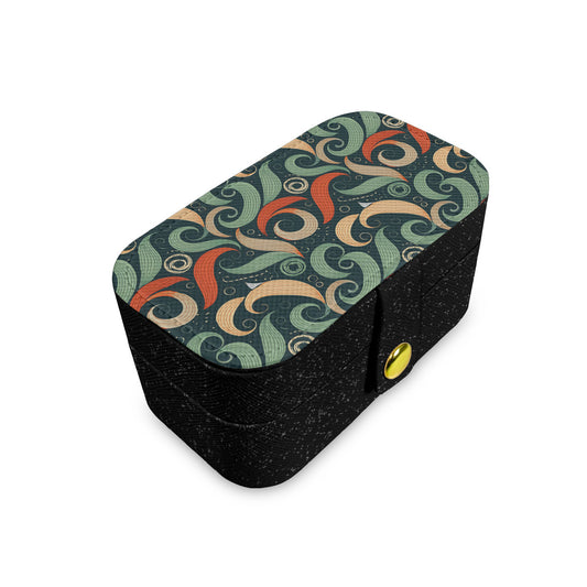 Abstract Pattern Personalized Portable Jewelry Box
