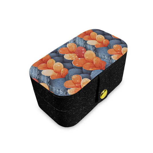 Abstract Personalized Portable Jewelry Box