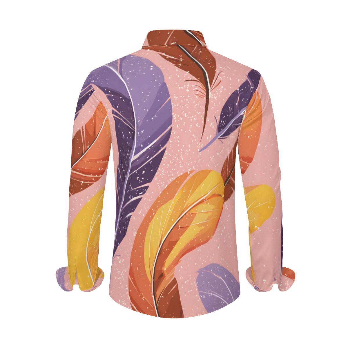 Abstract Feathers Men's Classic Long-Sleeved Shirt